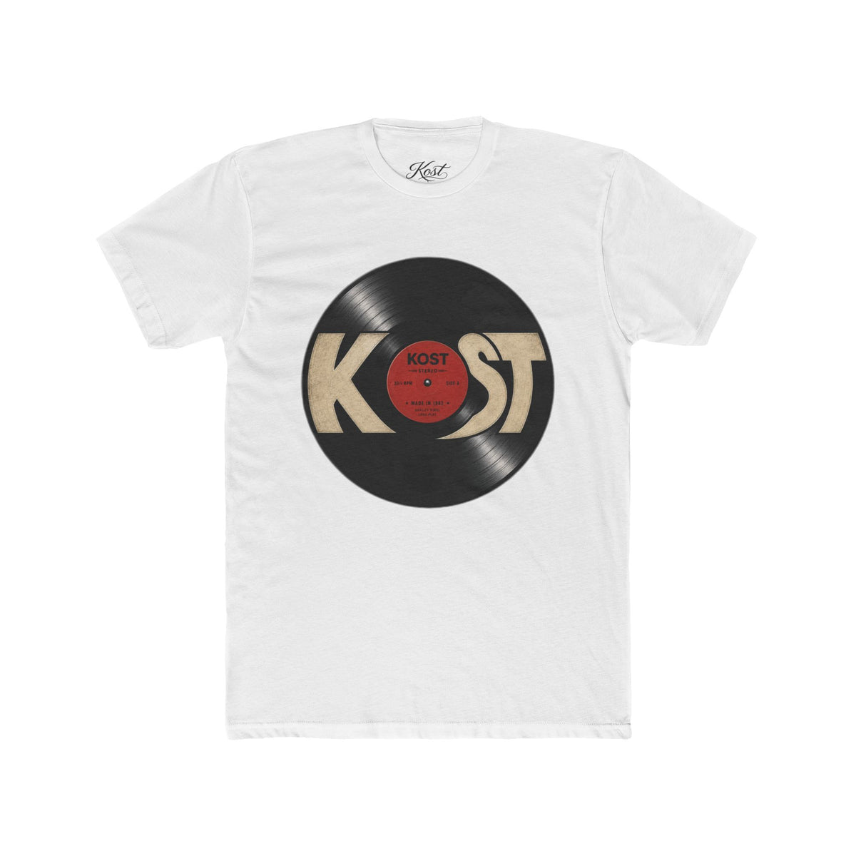 Vintage Record KOST Vinyl Tee — Retro Music Lover Shirt