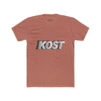 KOST 3D Metallic Logo Tee — White Graphic Crewneck T-Shirt
