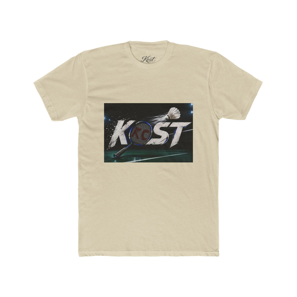 Kost Badminton Graphic Tee — Retro Shuttlecock Sports T‑Shirt