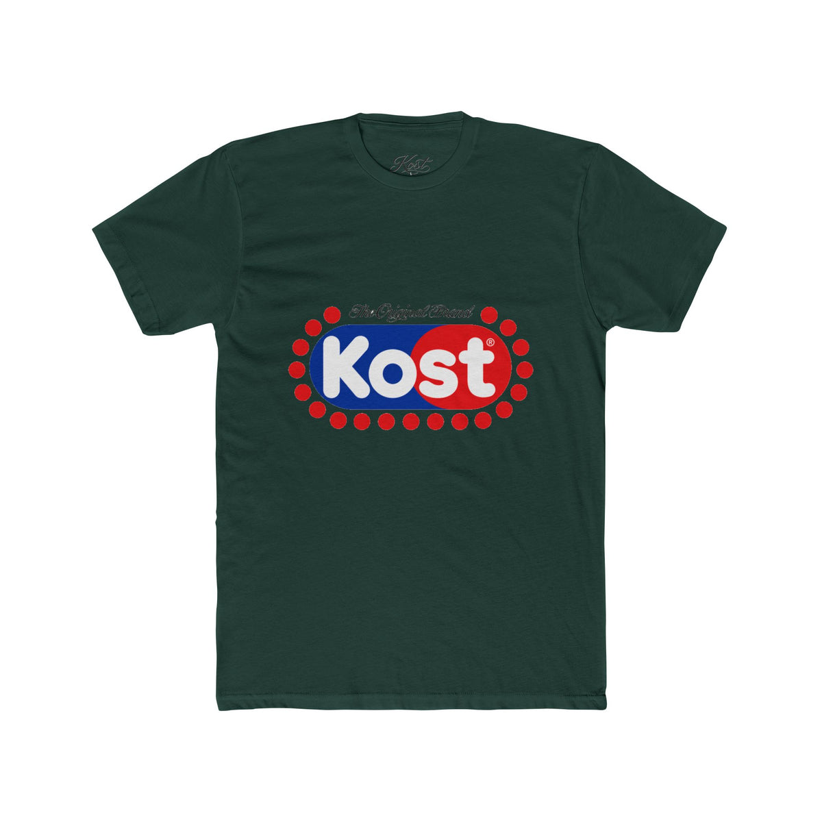 Kost Logo Tee — Retro Red & Blue Graphic T-Shirt