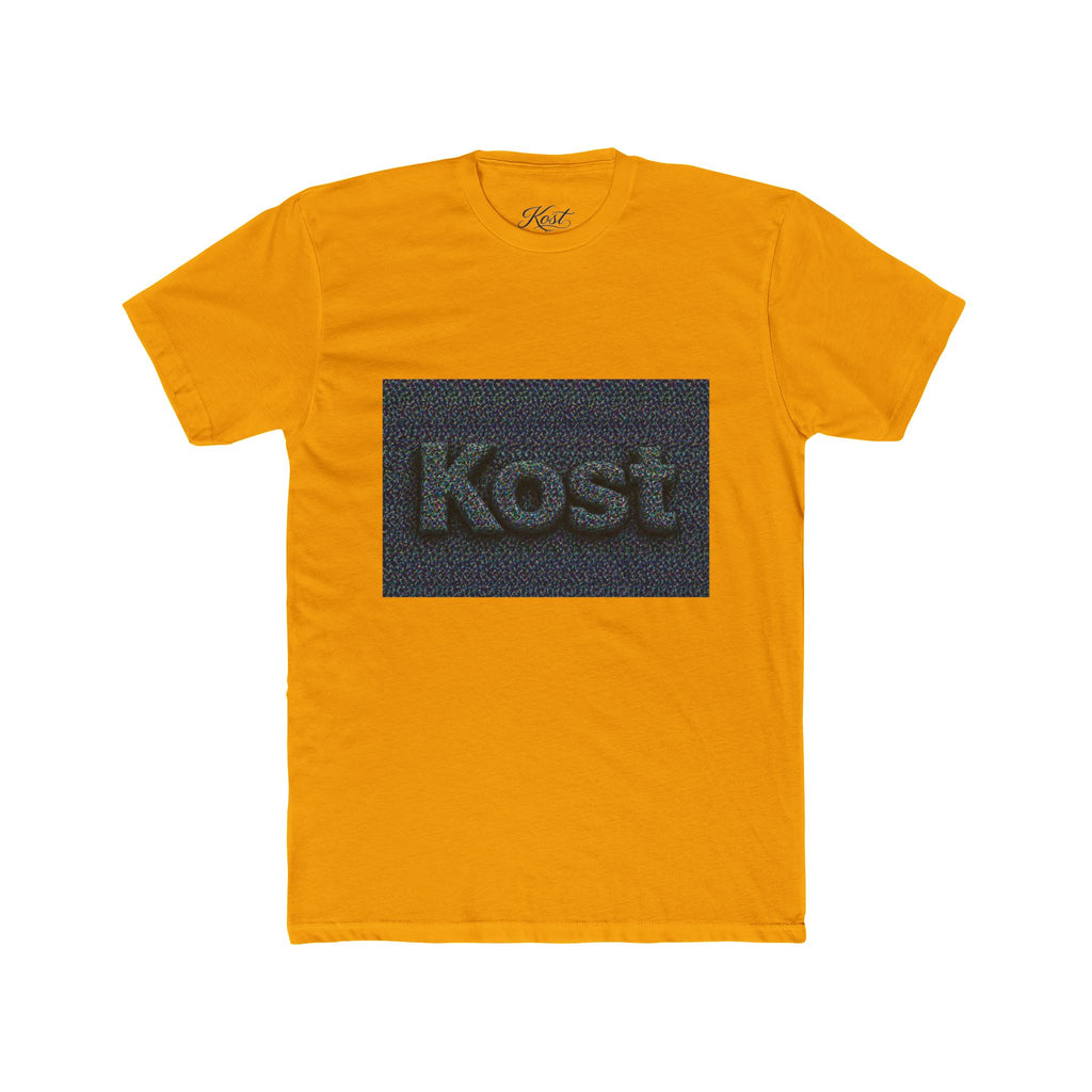 Kost Embroidered Logo Tee — Minimalist Cotton Crew T‑Shirt