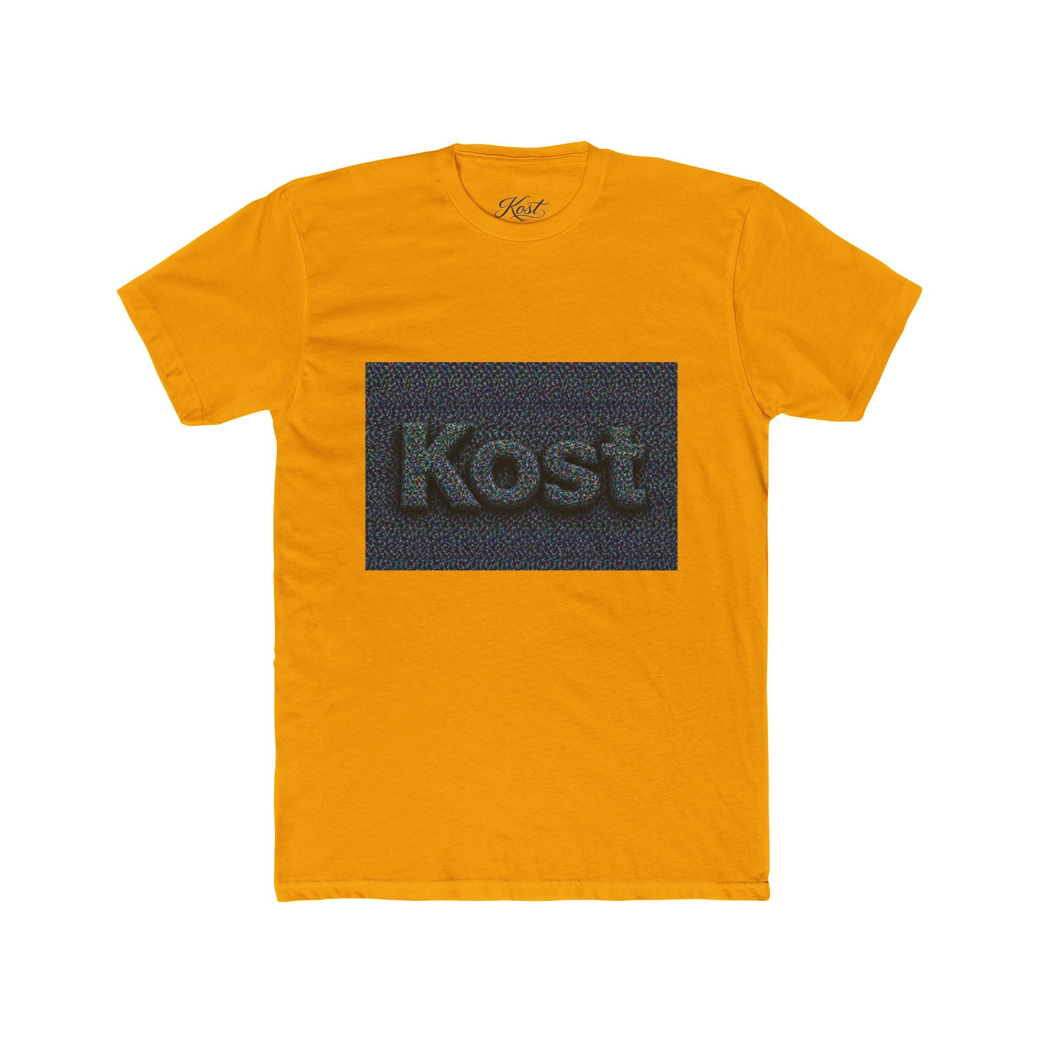 Kost Embroidered Logo Tee — Minimalist Cotton Crew T‑Shirt