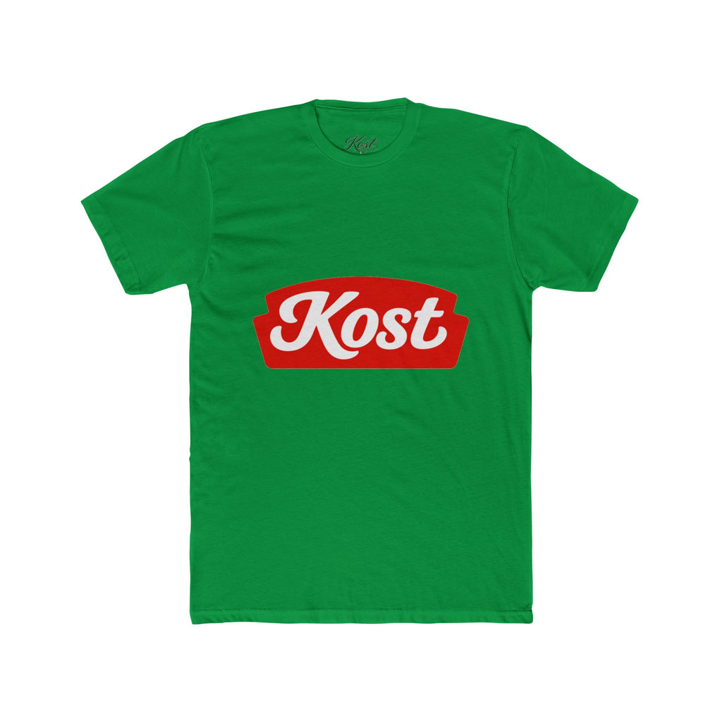 Kost Logo Tee — Retro Red Script Graphic T-Shirt