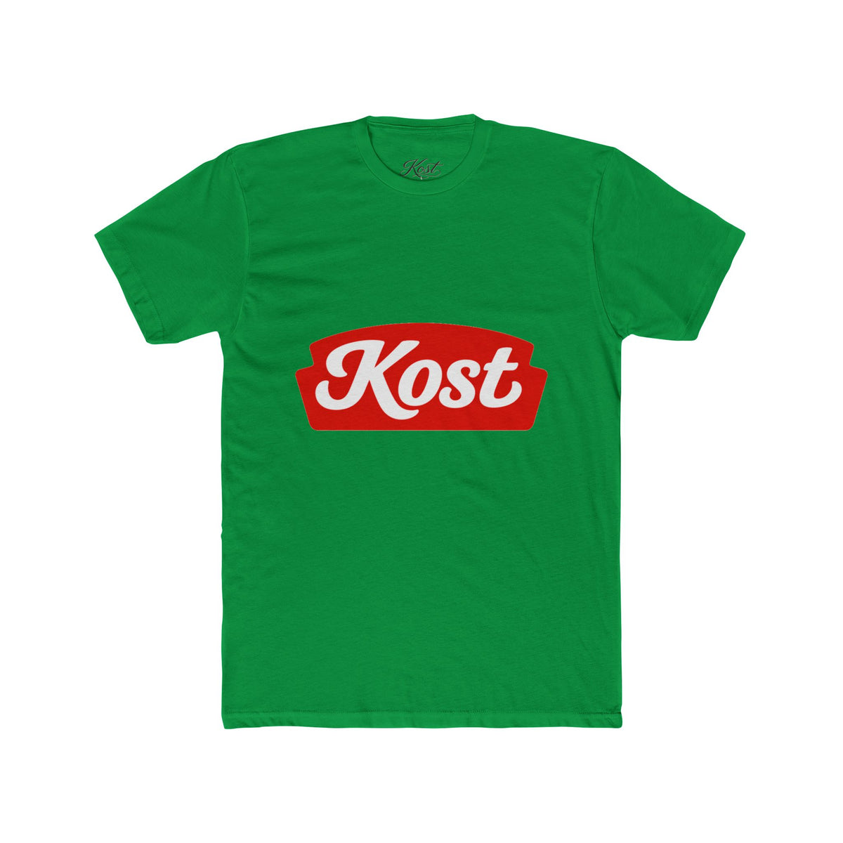 Kost Logo Tee — Retro Red Script Graphic T-Shirt