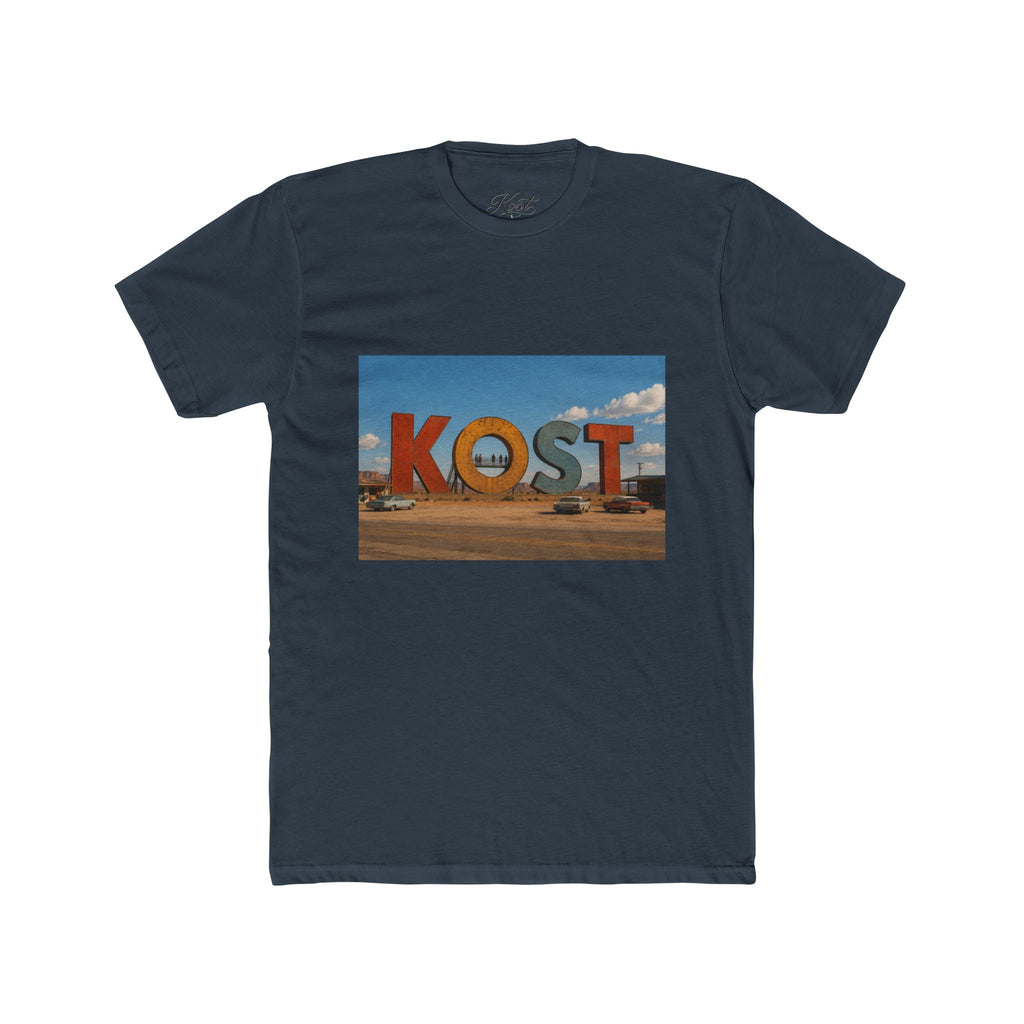 KOST Sign Photo Tee – Vintage Desert Roadside Souvenir T-Shirt