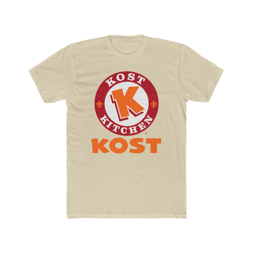 T-Shirt — Kost Kitchen Logo Tee (KOST) | Retro Orange & Red Restaurant Shirt