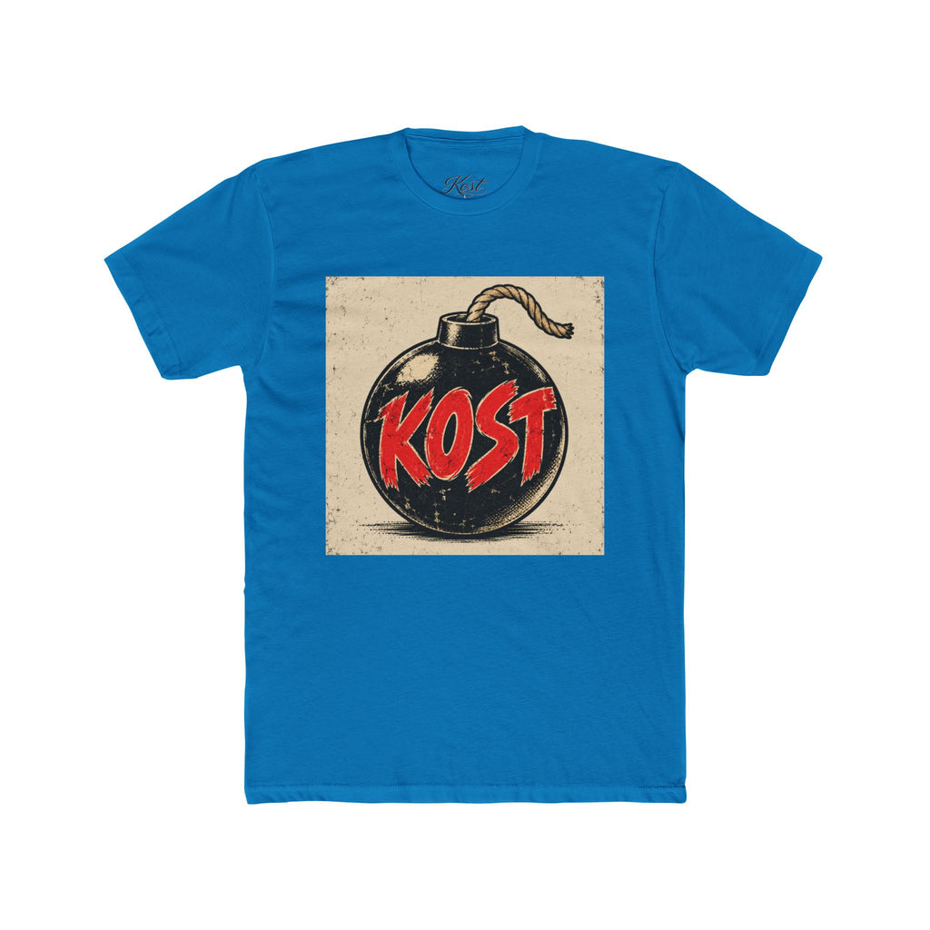 Bomb Graphic T‑Shirt — "KOST" Retro Punk Logo Tee