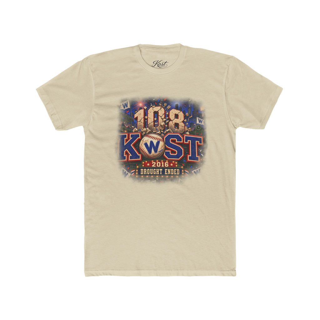 108 KWST Vintage Radio Tee — "Drought Ends" Retro Station Shirt