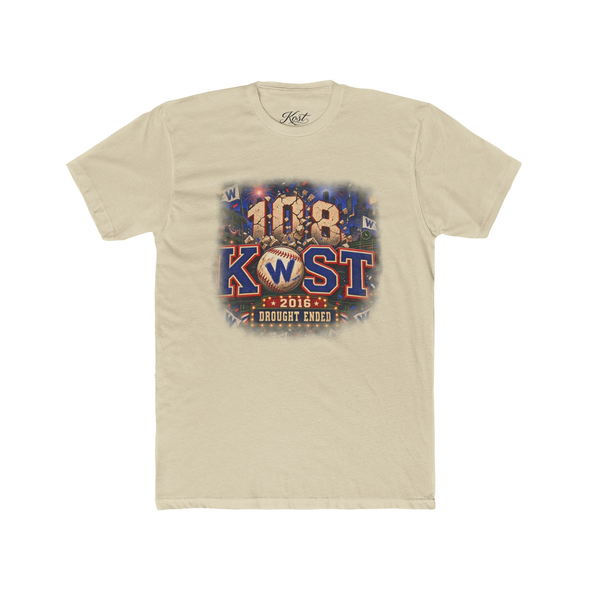 108 KWST Vintage Radio Tee — "Drought Ends" Retro Station Shirt