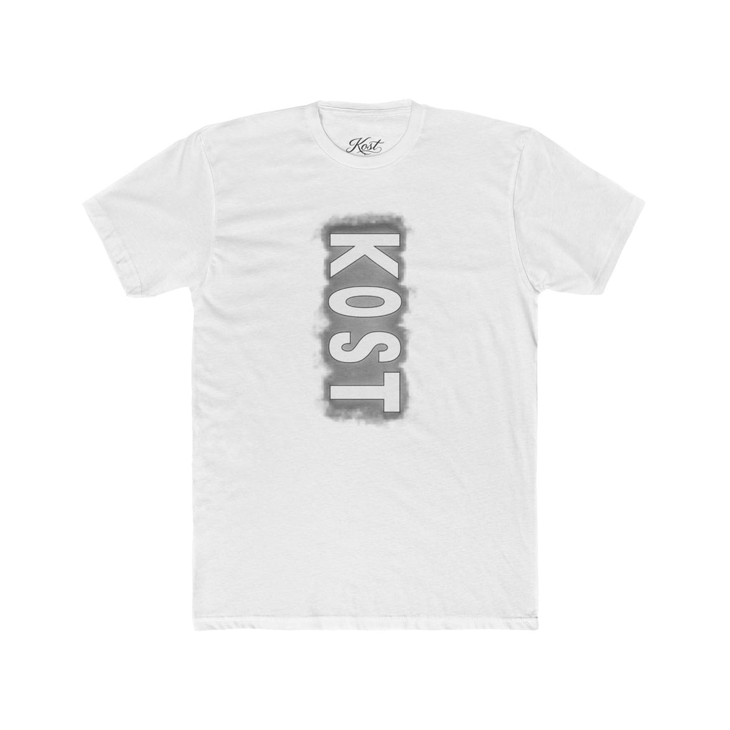 KOST Vertical Logo Tee — Grunge Vertical Graphic T-Shirt