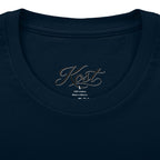 Kost Embroidered Logo Tee — Minimalist Cotton Crew T‑Shirt