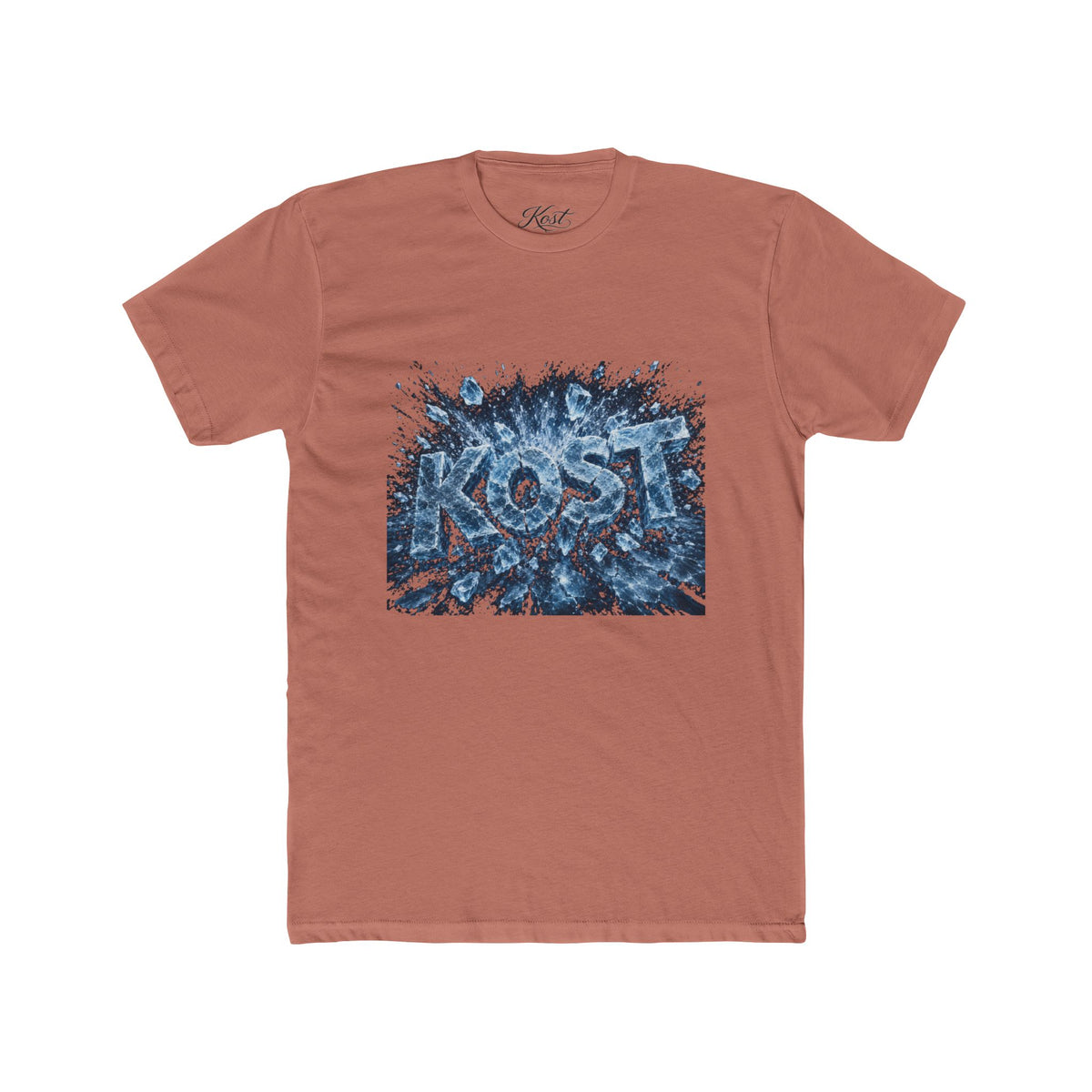 KOST Abstract Blue Graphic Cotton Crew Tee