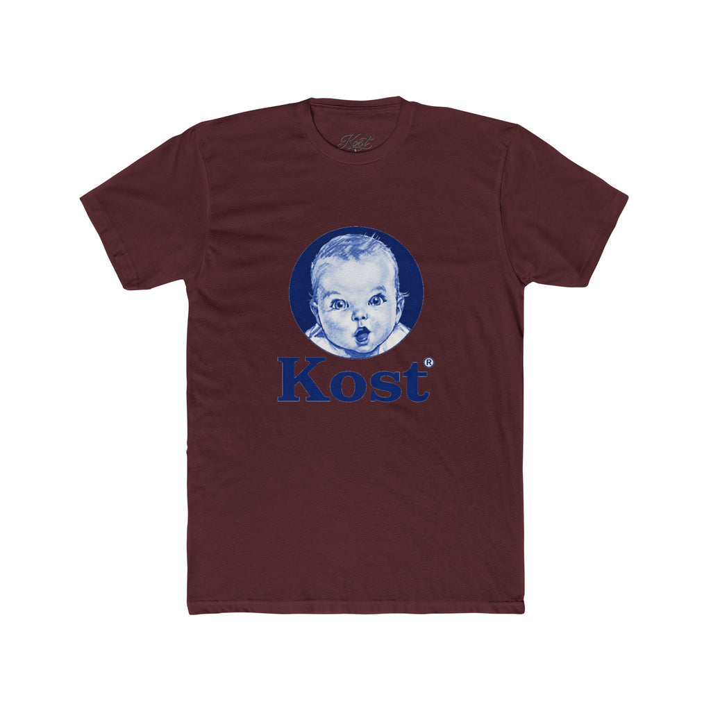 Retro Baby Face Tee — "Kost" Vintage Logo Cotton T-Shirt