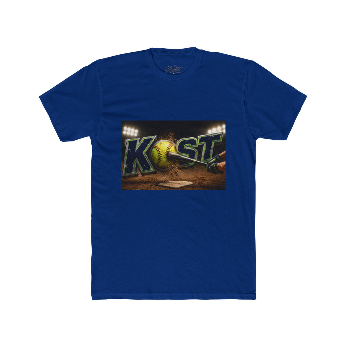 Baseball Stadium Graphic Tee — "Kast" Night Game Design