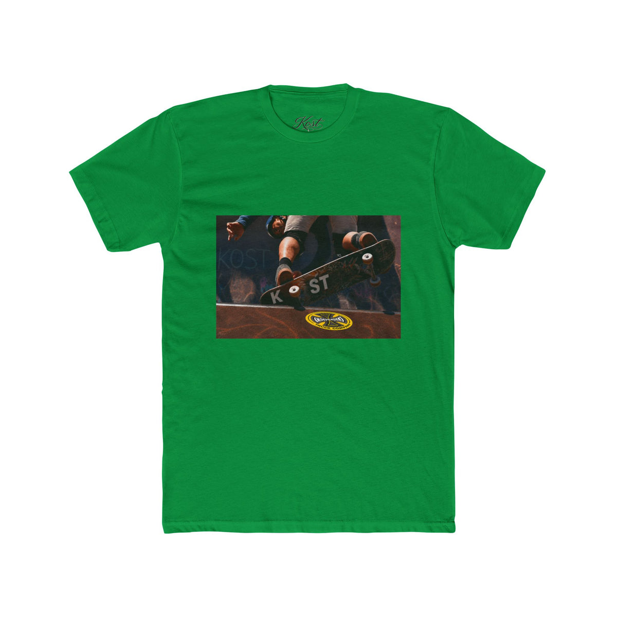 Skateboard Trick Photo Tee — Vintage Skate Deck Graphic T-Shirt