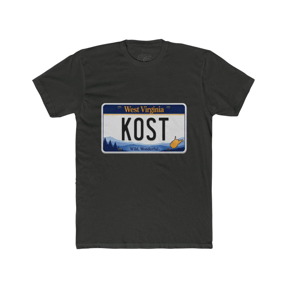 KOST West Virginia License Plate T‑Shirt