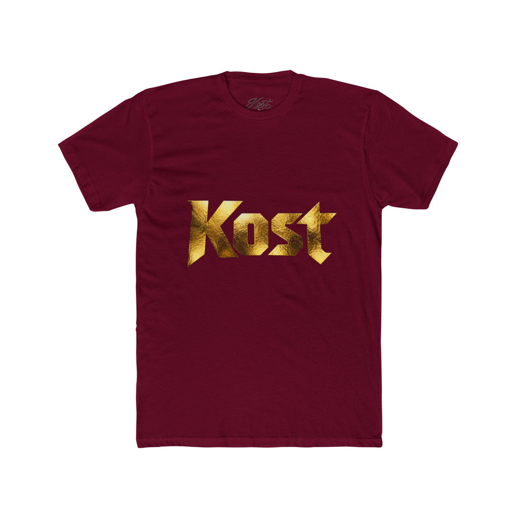 Kost Gold Logo Tee — Metallic Typography Graphic T-Shirt