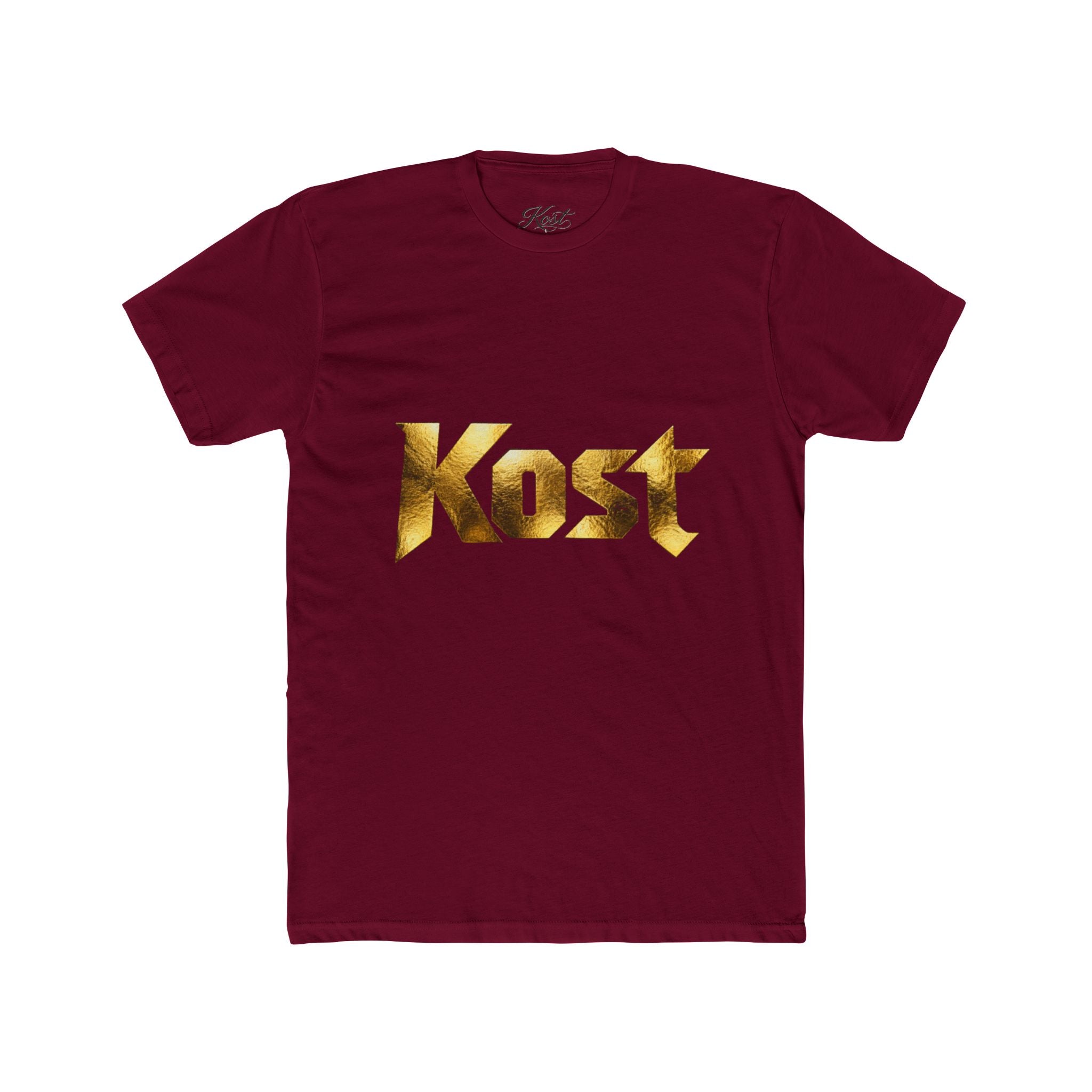 Kost Gold Logo Tee — Metallic Typography Graphic T-Shirt