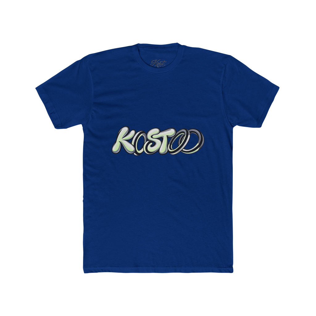 Graphic Tee — 'KOSTOD' Retro Bubble Letter Shirt