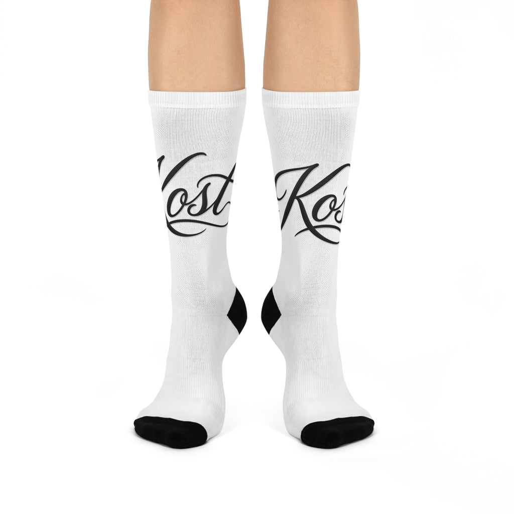 Cursive Personalized Cushioned Crew Socks