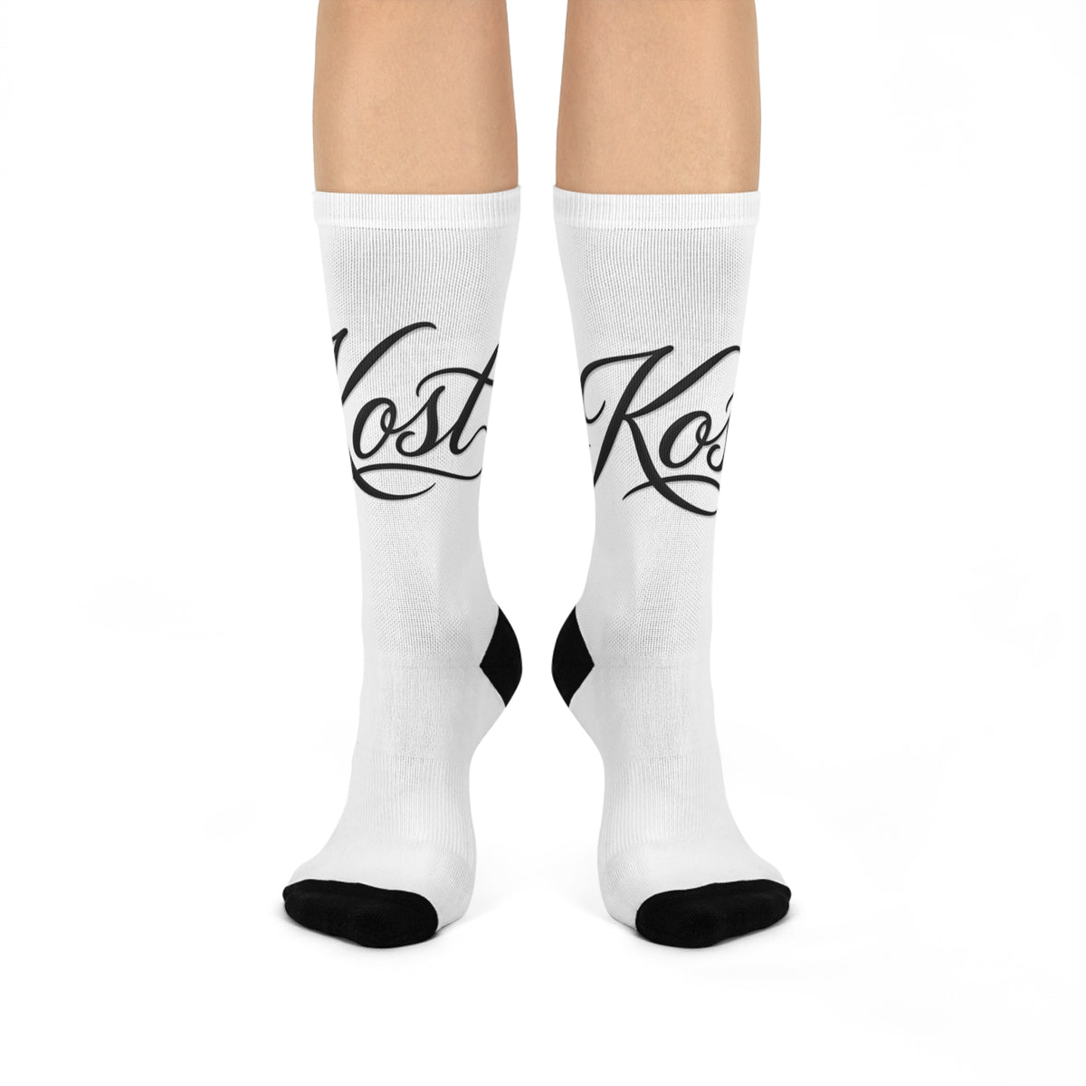 Cursive Personalized Cushioned Crew Socks