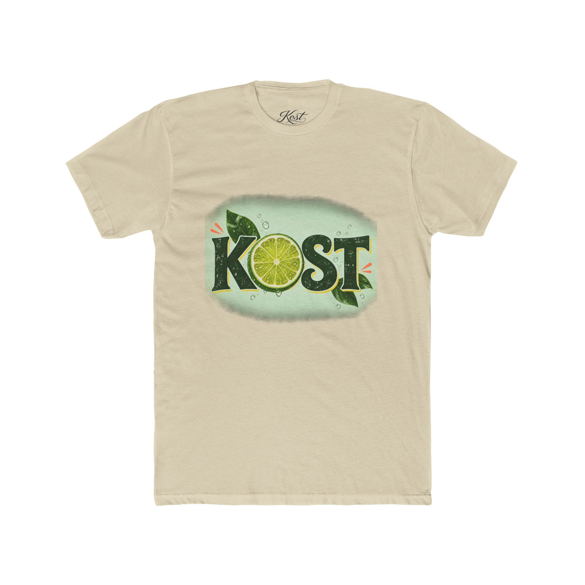 KOST Lime Graphic Cotton T-Shirt