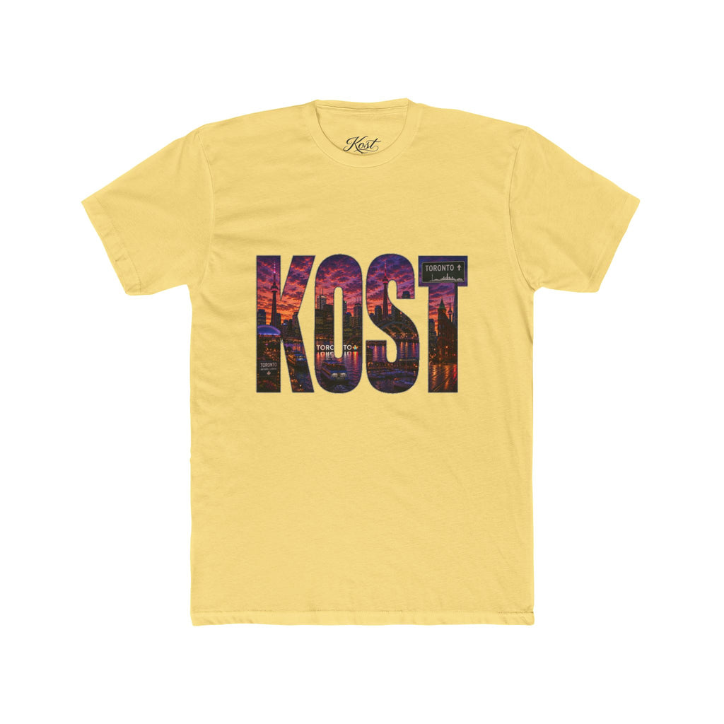 KOST Cityscape Logo Tee — Sunset Skyline Graphic T-Shirt