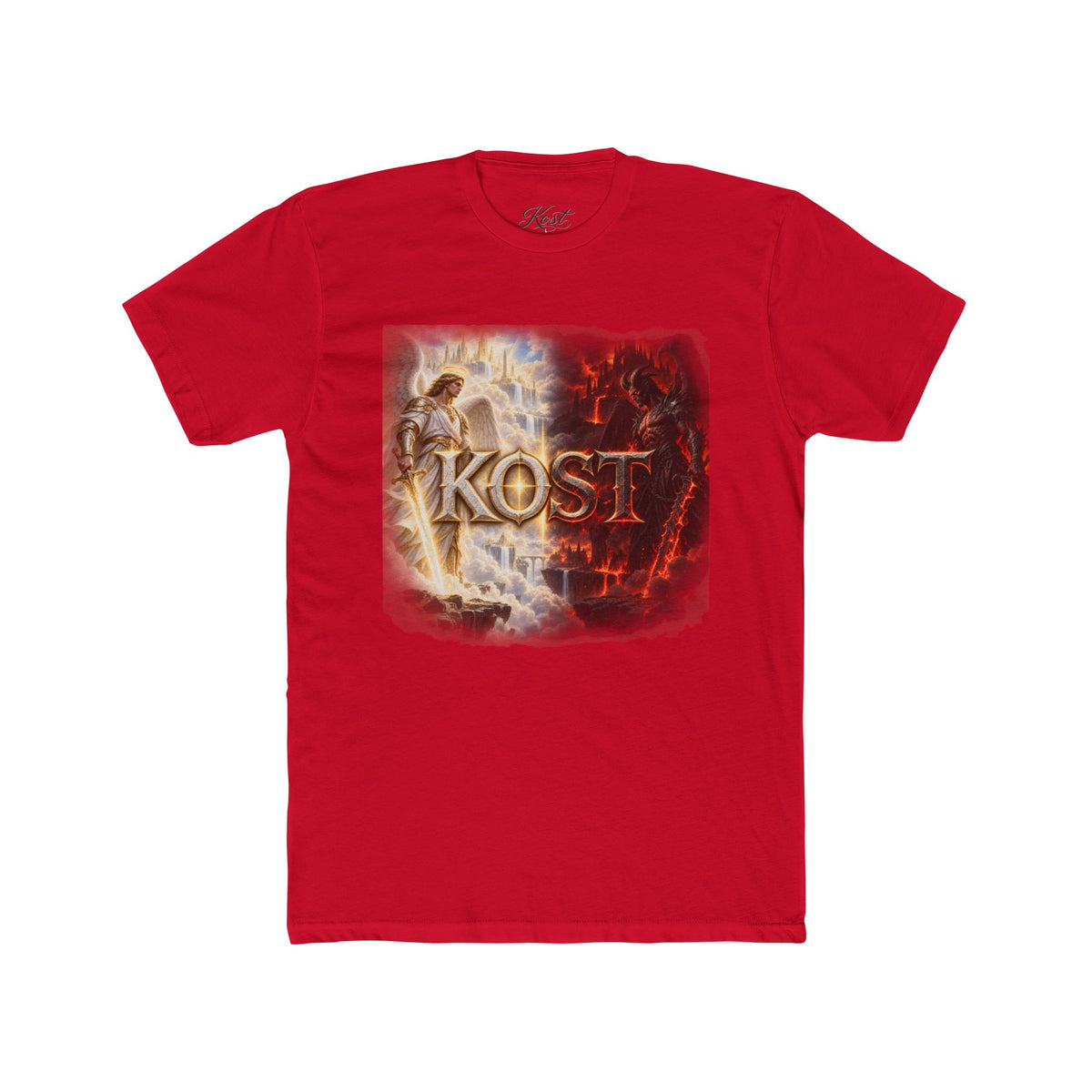 Angel vs Demon Graphic Tee — "KOST" Fantasy Battle T-Shirt