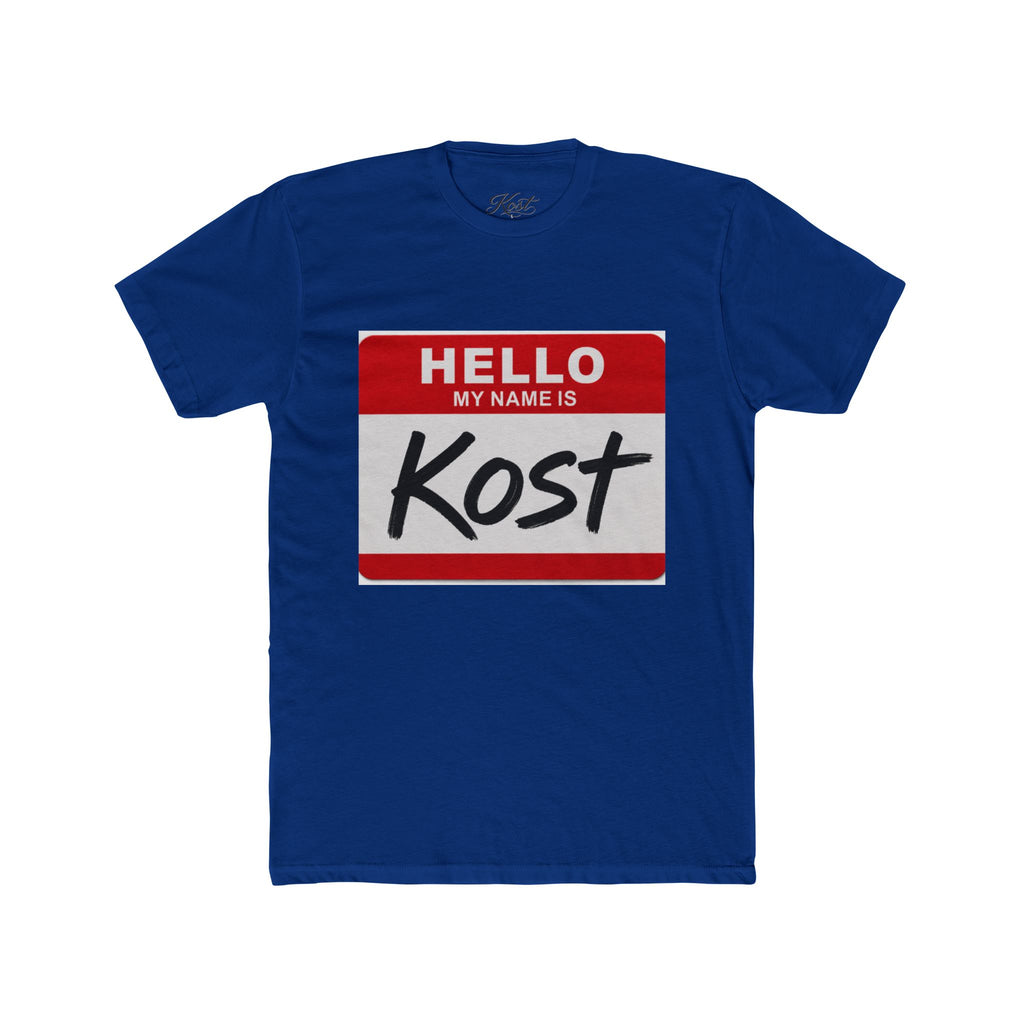 Hello My Name Is Kost T‑Shirt — Name Tag Graphic Tee
