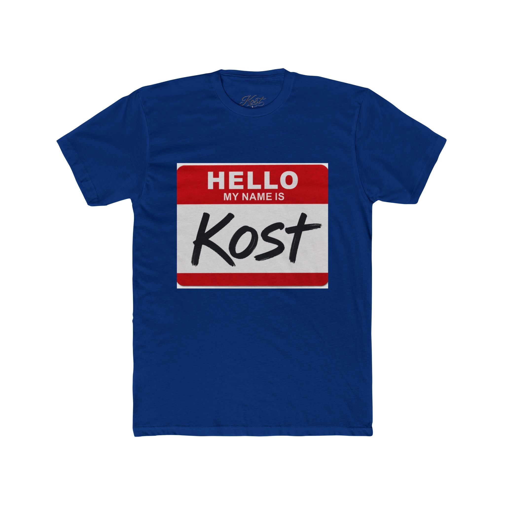 Hello My Name Is Kost T‑Shirt — Name Tag Graphic Tee