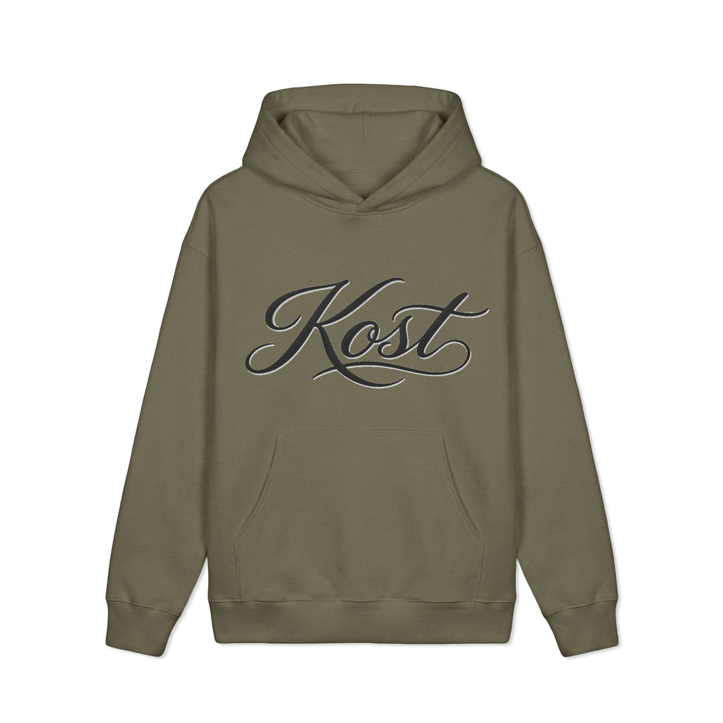 Kost Script Hoodie — Vintage Calligraphy Pullover