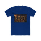 ROST Vintage Industrial Graphic Tee — Rusted Metal Letters Crew Shirt