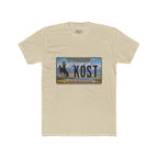 Wyoming License Plate Tee — 'KOST' Cowboy Scenic Graphic T-Shirt