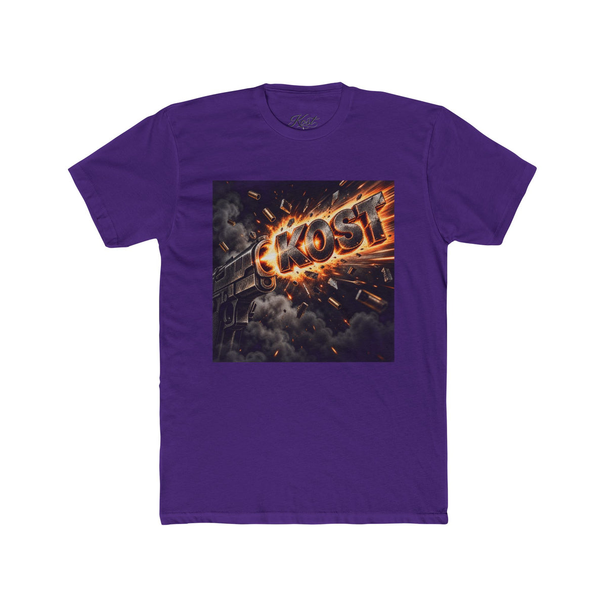 Meteor Fire Logo Tee — 'KOST' Explosive Graphic T-Shirt