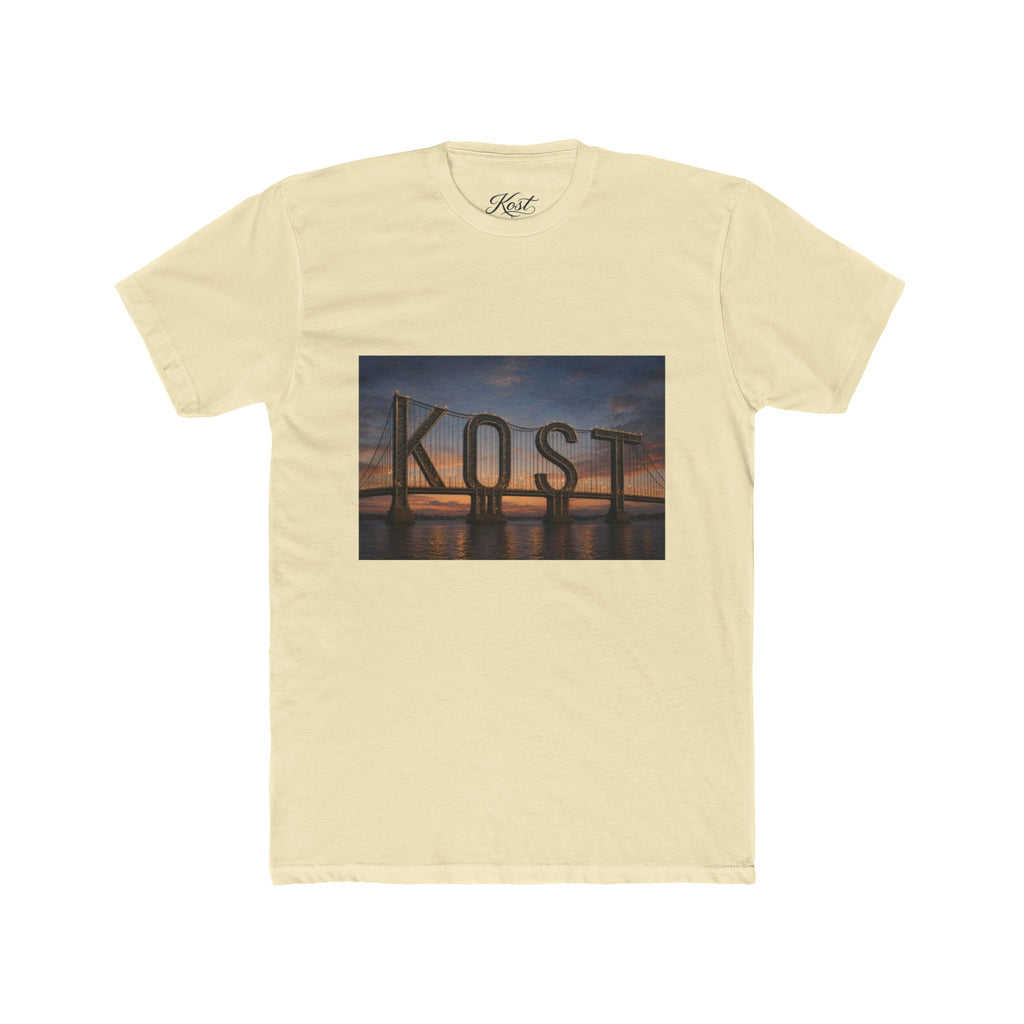 Kost Bridge Sunset Tee — Scenic Photo Graphic T-Shirt