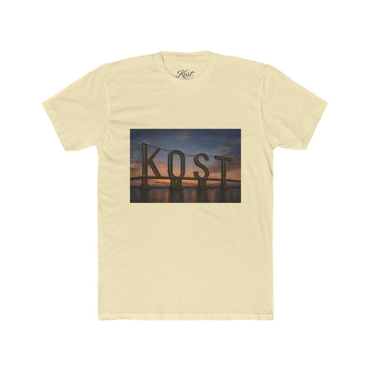 Kost Bridge Sunset Tee — Scenic Photo Graphic T-Shirt