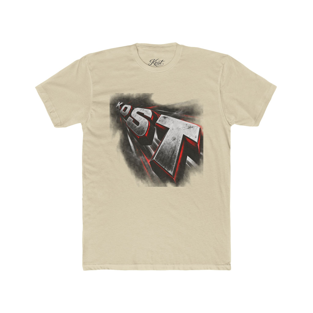 Retro 3D Text Graphic Tee — 'EST' Streetwear Shirt