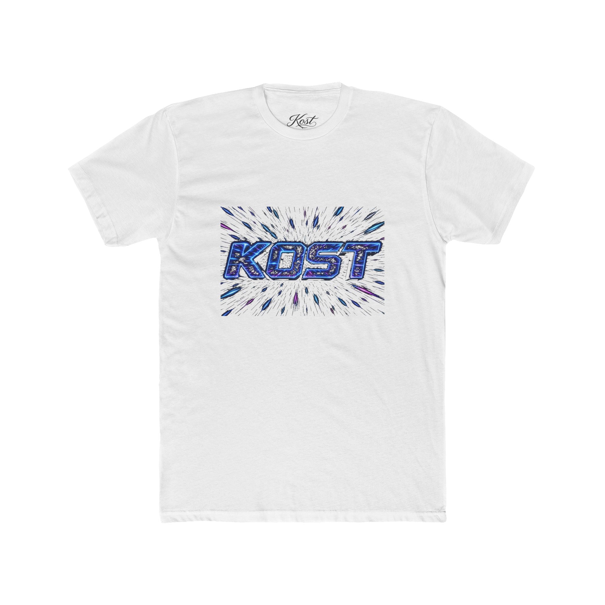 KOST Retro Blast Graphic Tee — Vintage Blue Speed Logo T-Shirt