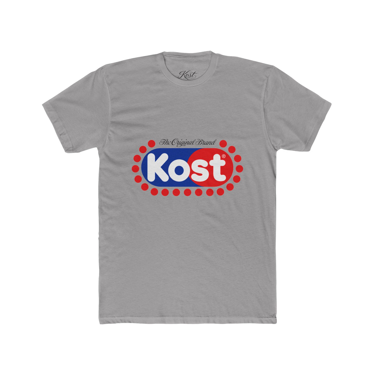Kost Logo Tee — Retro Red & Blue Graphic T-Shirt