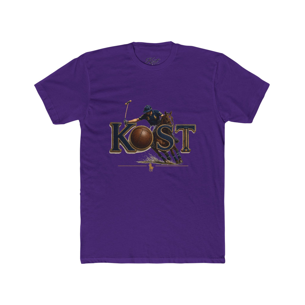 Polo Player 'KOST' Graphic Tee — Vintage Equestrian Polo Shirt