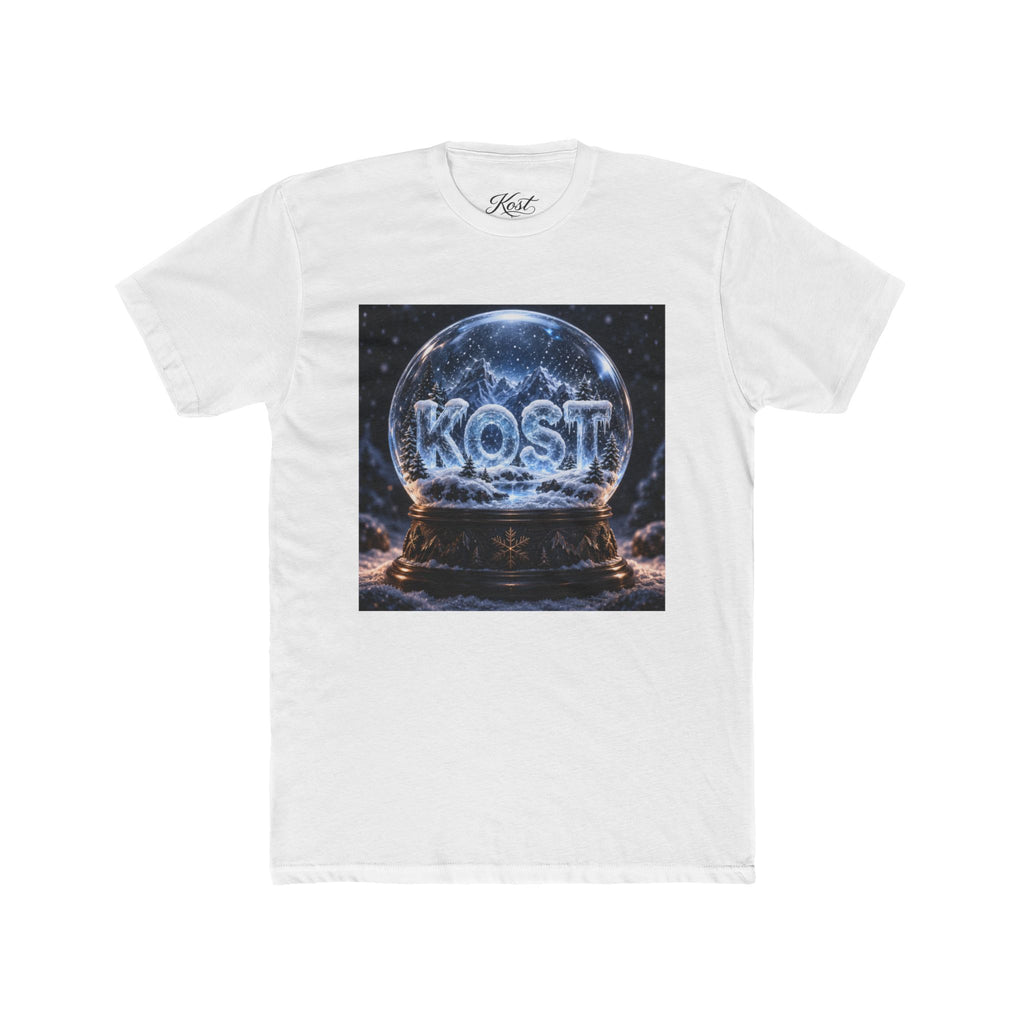 KOST Snow Globe Graphic Tee — Vintage Holiday Winter Scene T-Shirt