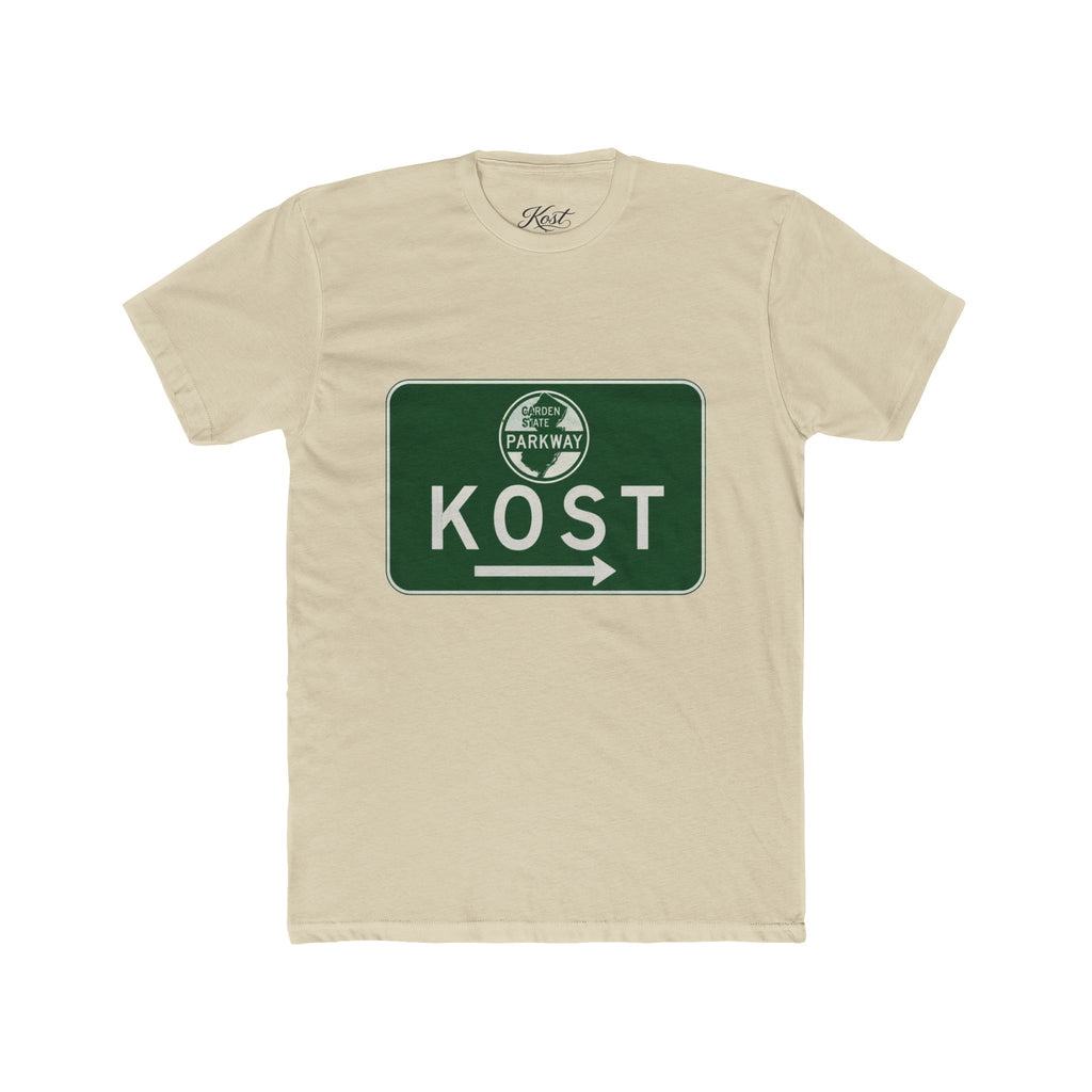 Kost Parkway Road Sign T‑Shirt — Retro Green Route Graphic Tee