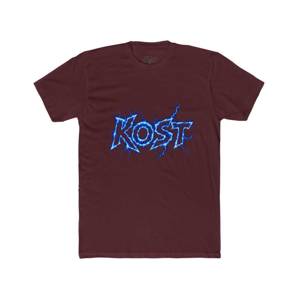 Kost Lightning Graphic Tee — Blue Electric Logo T-Shirt
