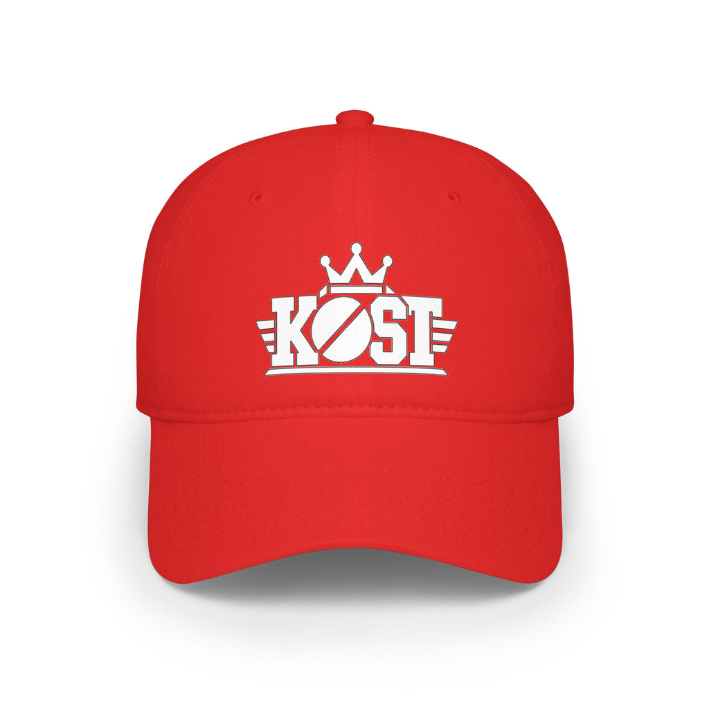 KØST Crown Logo Baseball Cap — Low Profile Red Hat