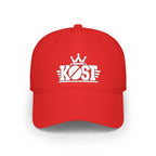 KØST Crown Logo Baseball Cap — Low Profile Red Hat