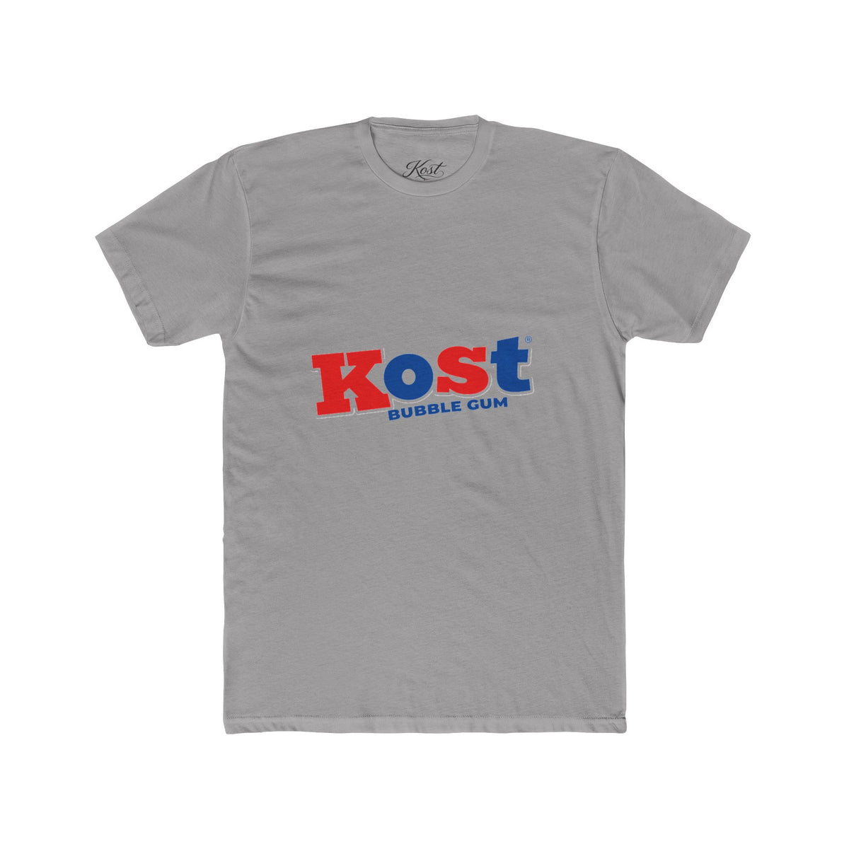 Kost Bubble Gum Graphic Tee — Retro Red & Blue Logo T‑Shirt