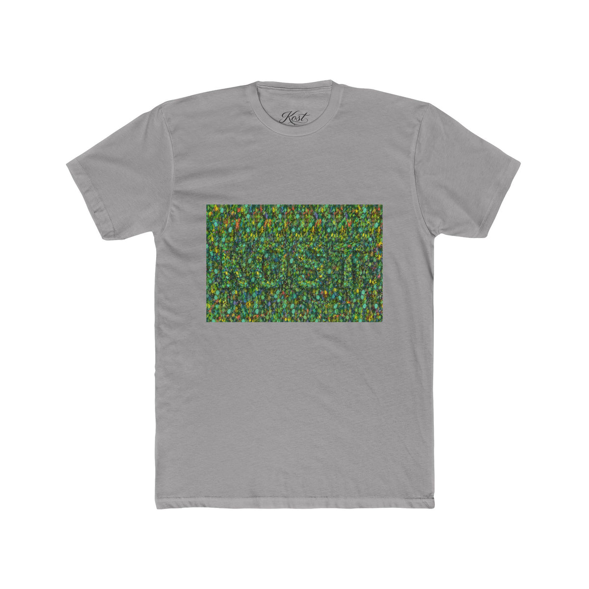 Abstract Mosaic Green Pattern T‑Shirt