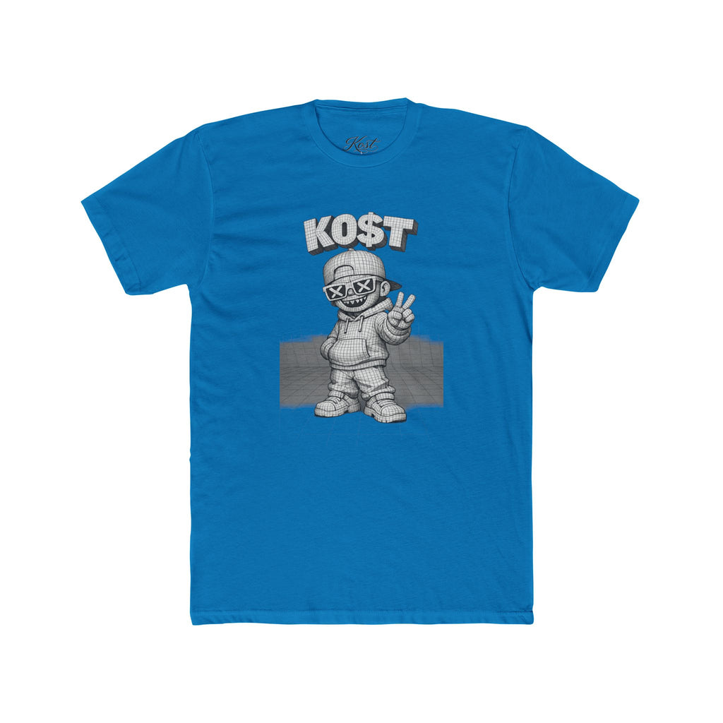 KOST Street Character Tee — Retro Hip-Hop Skull Graphic T-Shirt