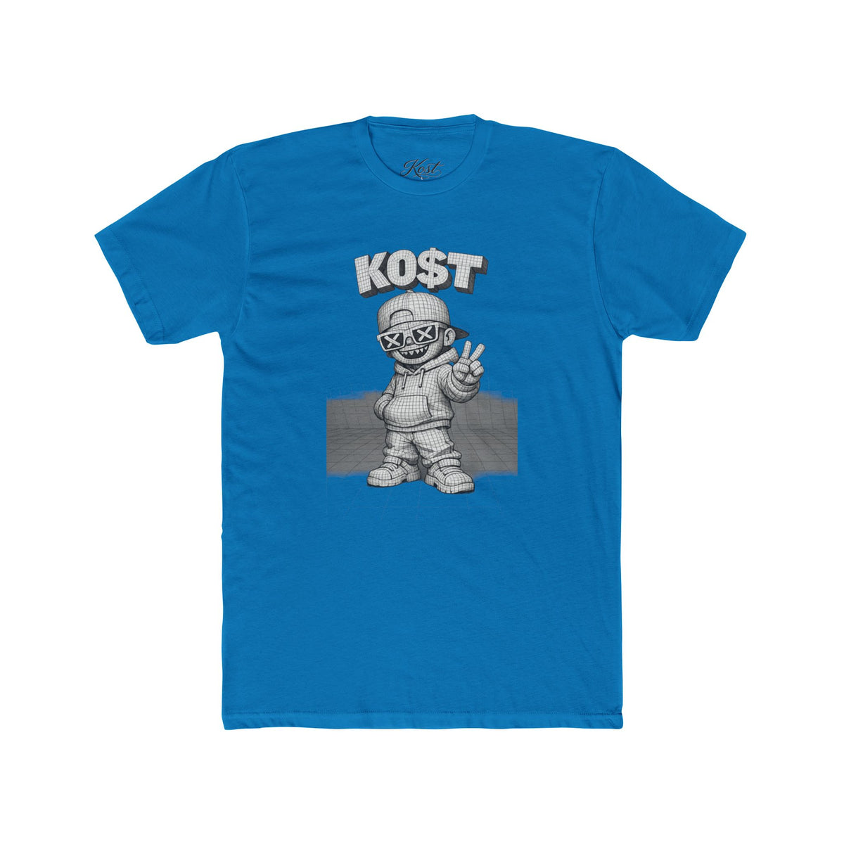 KOST Street Character Tee — Retro Hip-Hop Skull Graphic T-Shirt