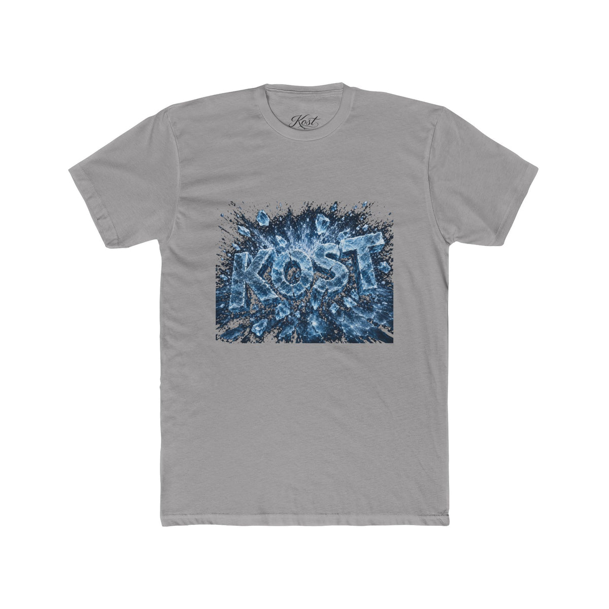 KOST Abstract Blue Graphic Cotton Crew Tee